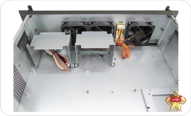 隆丰源3U380工控机箱铝合金面板ATX标准型机架式服务器机箱深度(38CM) 