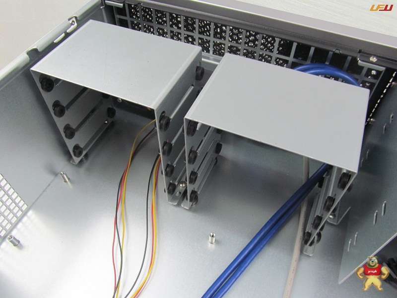 隆丰源3U380工控机箱面板带锁多硬盘位ATX标准服务器机箱深度(38CM) 