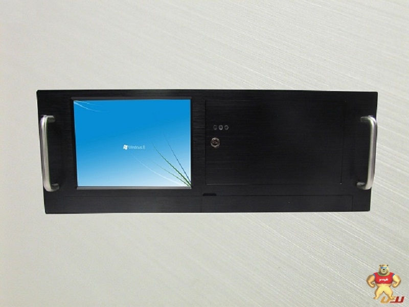 隆丰源4U工业一体工控机箱8.9寸显示屏带触摸显示一体键盘机箱深度(50CM) 