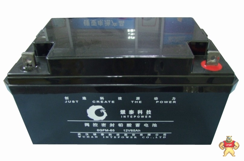 武汉银泰科技6GFM-65蓄电池12V65AH现货 银泰,6GFM-65,铅酸蓄电池,免维护电池,12V65AH