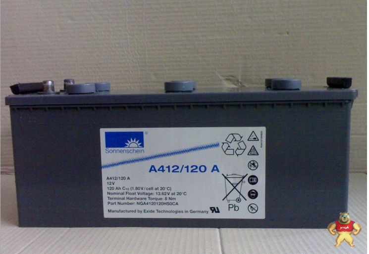 德国阳光蓄电池 A412/120A 12V120AH 原装进口胶体蓄电池 保三年 阳光蓄电池,德国阳光蓄电池,阳光电池